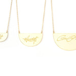 Demi Signature Necklace - Made From Your Handwriting or Signature - High Quality, Affordable, One-of-a-kind, Personalized Necklace - Available in Gold and Silver - Made in USA - Brevity Jewelry - The Perfect Gift