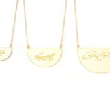 Demi Signature Necklace - Made From Your Handwriting or Signature - High Quality, Affordable, One-of-a-kind, Personalized Necklace - Available in Gold and Silver - Made in USA - Brevity Jewelry - The Perfect Gift