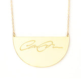 Demi Signature Necklace - Made From Your Handwriting or Signature - High Quality, Affordable, One-of-a-kind, Personalized Necklace - Available in Gold and Silver - Made in USA - Brevity Jewelry - The Perfect Gift