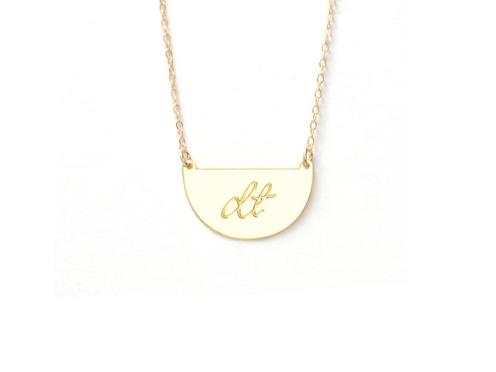 Demi Signature Necklace - Made From Your Handwriting or Signature - High Quality, Affordable, One-of-a-kind, Personalized Necklace - Available in Gold and Silver - Made in USA - Brevity Jewelry - The Perfect Gift