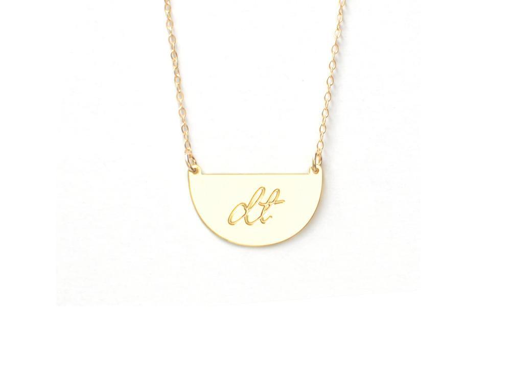 Demi Signature Necklace  - Brevity Jewelry - Made in USA - Affordable gold and silver necklaces