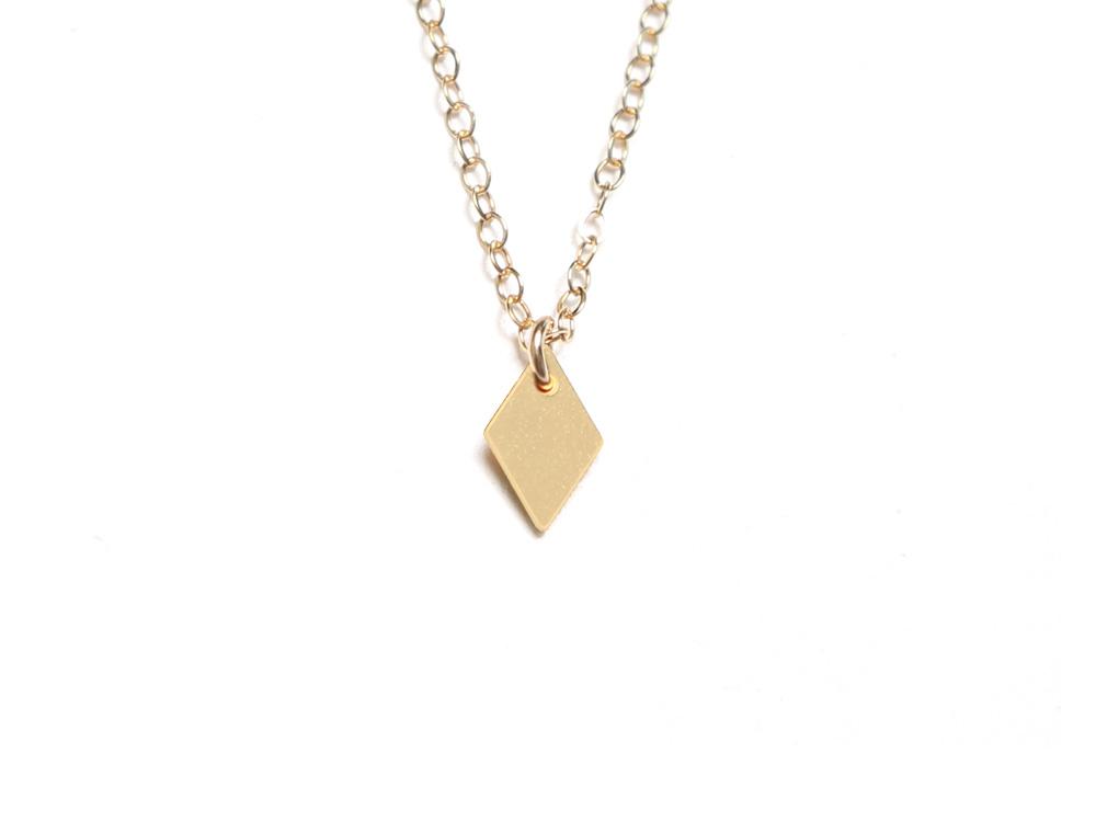 Small Diamond Necklace - High Quality, Affordable Necklace - Available in Gold and Silver - Made in USA - Brevity Jewelry