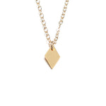 Small Diamond Necklace - High Quality, Affordable Necklace - Available in Gold and Silver - Made in USA - Brevity Jewelry