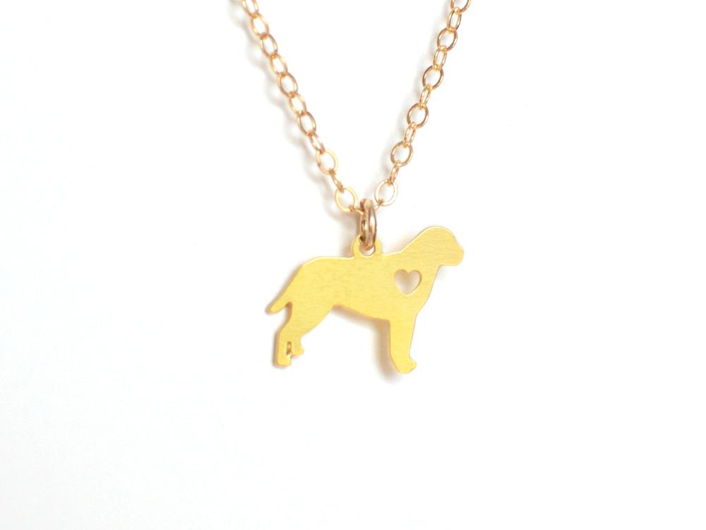 Dog Love Necklace - Animal Love - High Quality, Affordable Necklace - Available in Gold and Silver - Made in USA - Brevity Jewelry
