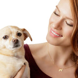 Dog Love Necklace - Animal Love - High Quality, Affordable Necklace - Available in Gold and Silver - Made in USA - Brevity Jewelry