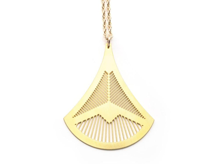 Edith Necklace - Art Deco, Great Gatsby, Jazz Age Style - High Quality, Affordable Necklace - Available in Gold and Silver - Made in USA - Brevity Jewelry