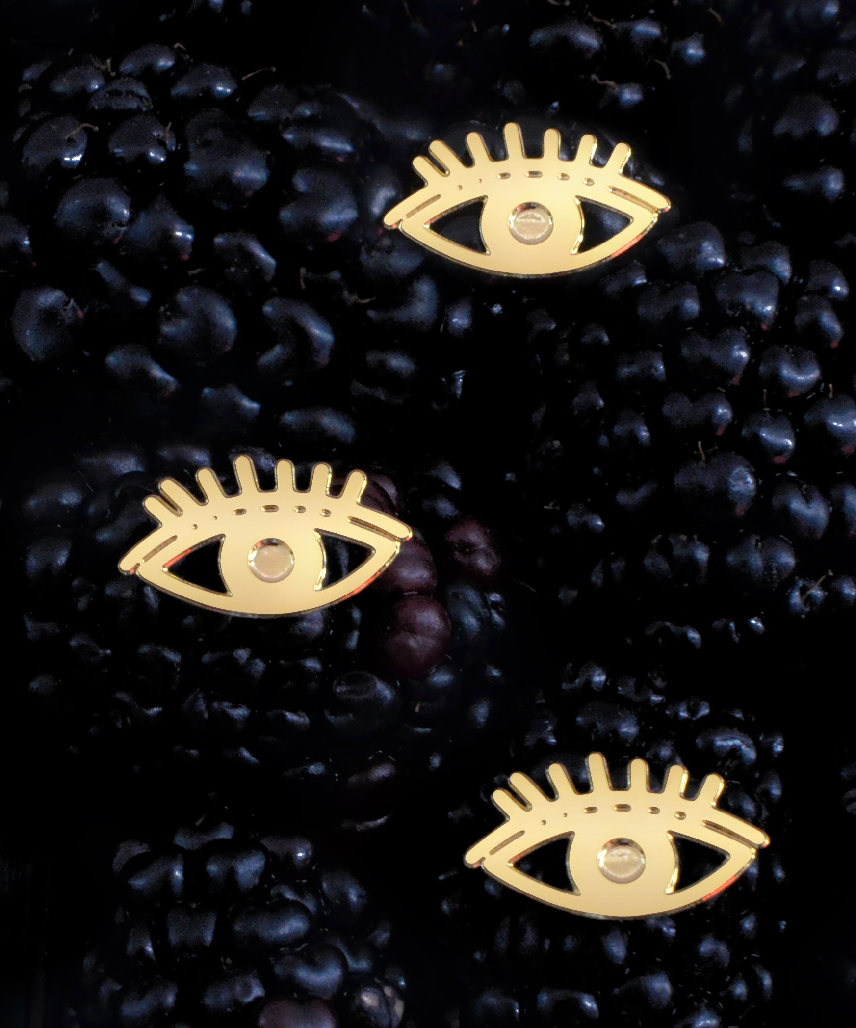 Mini Eye Earrings - High Quality, Affordable Earrings - Available in Gold and Silver - Made in USA - Brevity Jewelry