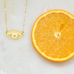 Mini Eye Necklace - High Quality, Affordable Necklace - Available in Gold and Silver - Made in USA - Brevity Jewelry