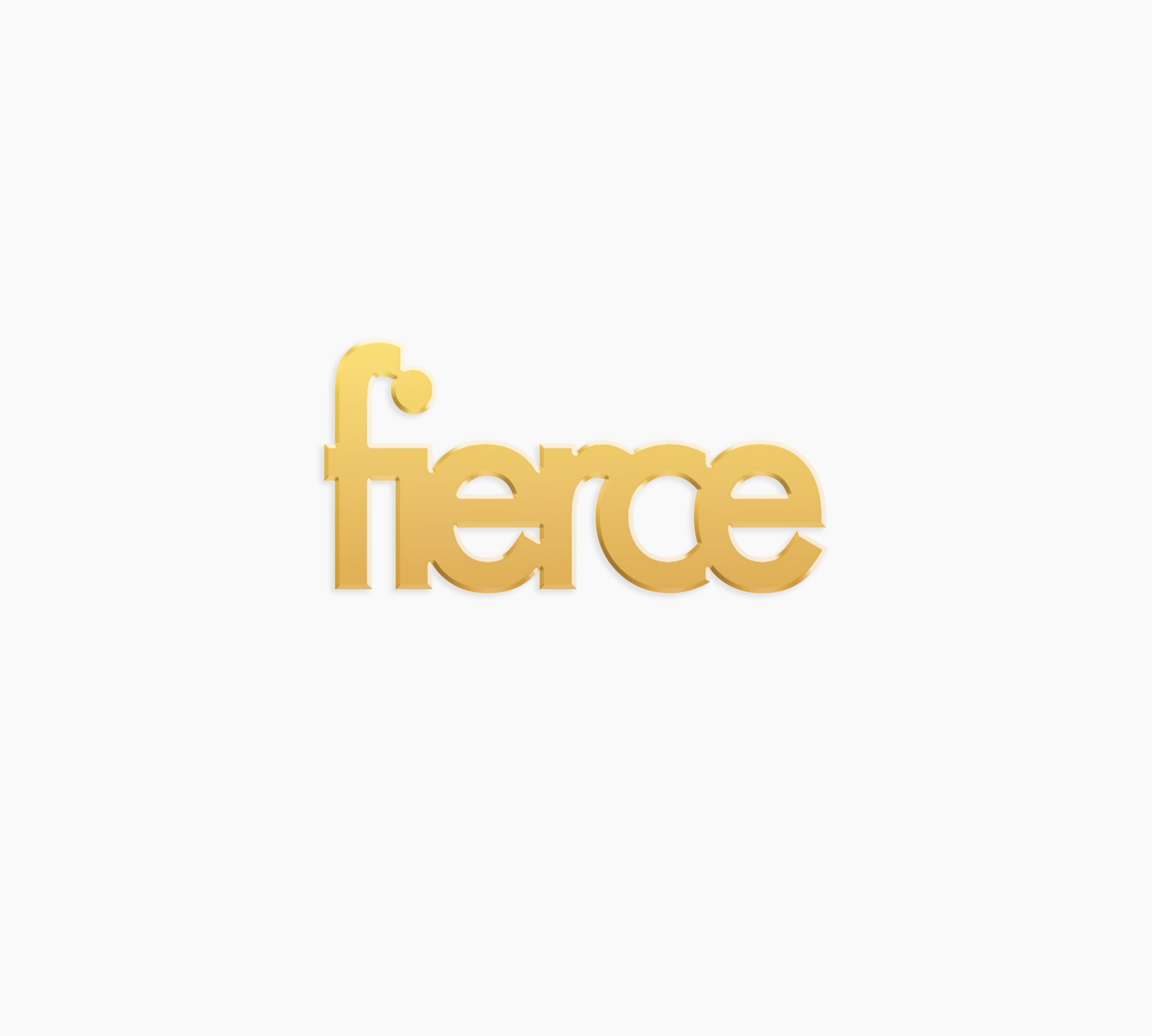 Fierce Word Charm - High Quality, Affordable, Empowering, Self Love, Mantra Individual Charm for a Custom Locket - Available in Gold and Silver - Made in USA - Brevity Jewelry