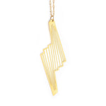Florence Necklace - Art Deco, Great Gatsby, Jazz Age Style - High Quality, Affordable Necklace - Available in Gold and Silver - Made in USA - Brevity Jewelry