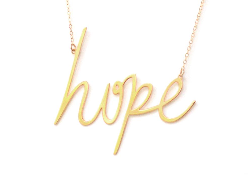 Hope {{ product.type }} - Brevity Jewelry - Made in USA - Affordable gold and silver necklaces
