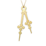 Horo 10 Necklace - High Quality, Affordable Necklace - Classic and Elegant - Clock Hand Design - Available in Gold and Silver - Made in USA - Brevity Jewelry