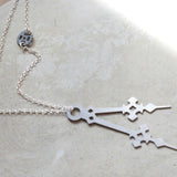 Horo 10 Necklace - High Quality, Affordable Necklace - Classic and Elegant - Clock Hand Design - Available in Gold and Silver - Made in USA - Brevity Jewelry
