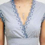Horo 6 Necklace - High Quality, Affordable Necklace - Classic and Elegant - Clock Hand Design - Available in Gold and Silver - Made in USA - Brevity Jewelry