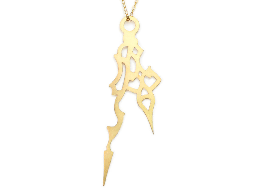 Horo 7 Necklace - High Quality, Affordable Necklace - Classic and Elegant - Clock Hand Design - Available in Gold and Silver - Made in USA - Brevity Jewelry