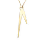 Horo 8 Necklace - High Quality, Affordable Necklace - Classic and Elegant - Clock Hand Design - Available in Gold and Silver - Made in USA - Brevity Jewelry