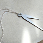 Horo 8 Necklace - High Quality, Affordable Necklace - Classic and Elegant - Clock Hand Design - Available in Gold and Silver - Made in USA - Brevity Jewelry