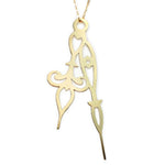Horo 9 Necklace - High Quality, Affordable Necklace - Classic and Elegant - Clock Hand Design - Available in Gold and Silver - Made in USA - Brevity Jewelry