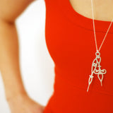 Horo 9 Necklace - High Quality, Affordable Necklace - Classic and Elegant - Clock Hand Design - Available in Gold and Silver - Made in USA - Brevity Jewelry