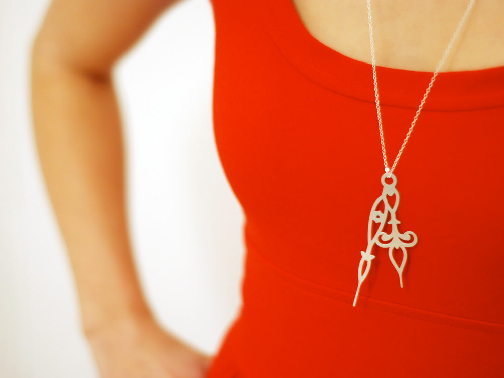 Horo 9 Necklace - High Quality, Affordable Necklace - Classic and Elegant - Clock Hand Design - Available in Gold and Silver - Made in USA - Brevity Jewelry