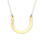 Large Horseshoe Necklace - High Quality, Affordable Necklace - Available in Gold - Made in USA - Brevity Jewelry