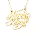 I Love You Like Crazy Necklace - High Quality, Affordable, Endearment Nickname Necklace - Available in Gold and Silver - Made in USA - Brevity Jewelry