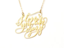 I Love You Like Crazy Necklace - High Quality, Affordable, Endearment Nickname Necklace - Available in Gold and Silver - Made in USA - Brevity Jewelry