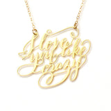 I Love You Like Crazy Necklace - High Quality, Affordable, Endearment Nickname Necklace - Available in Gold and Silver - Made in USA - Brevity Jewelry