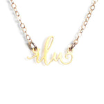 Ilu Necklace - Texting Necklaces - High Quality, Affordable Necklace - Available in Gold and Silver - Made in USA - Brevity Jewelry