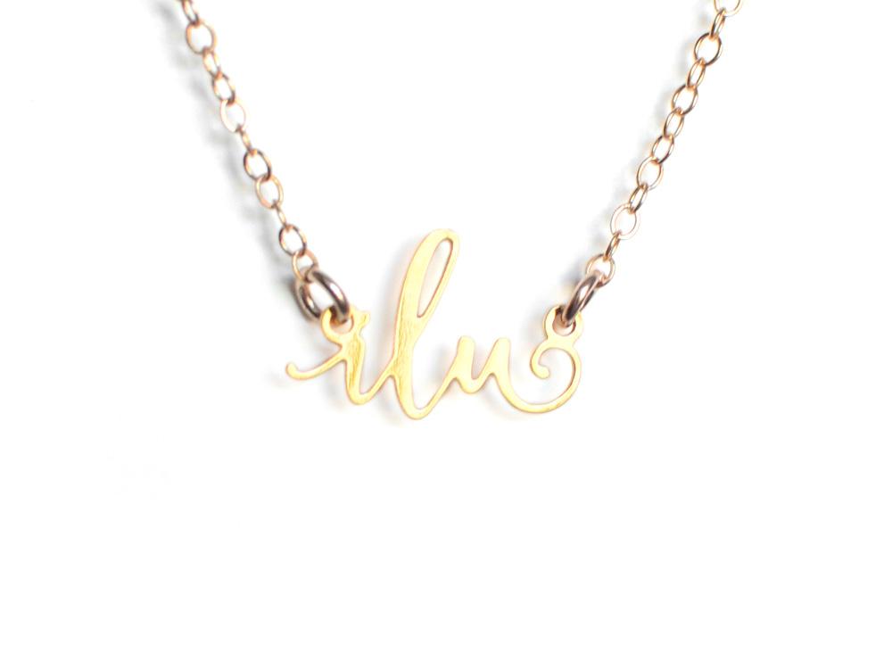 Ilu Necklace - Texting Necklaces - High Quality, Affordable Necklace - Available in Gold and Silver - Made in USA - Brevity Jewelry