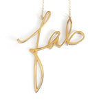 Fab - Large Necklace - Brevity Jewelry - Made in USA - Affordable Gold and Silver Jewelry