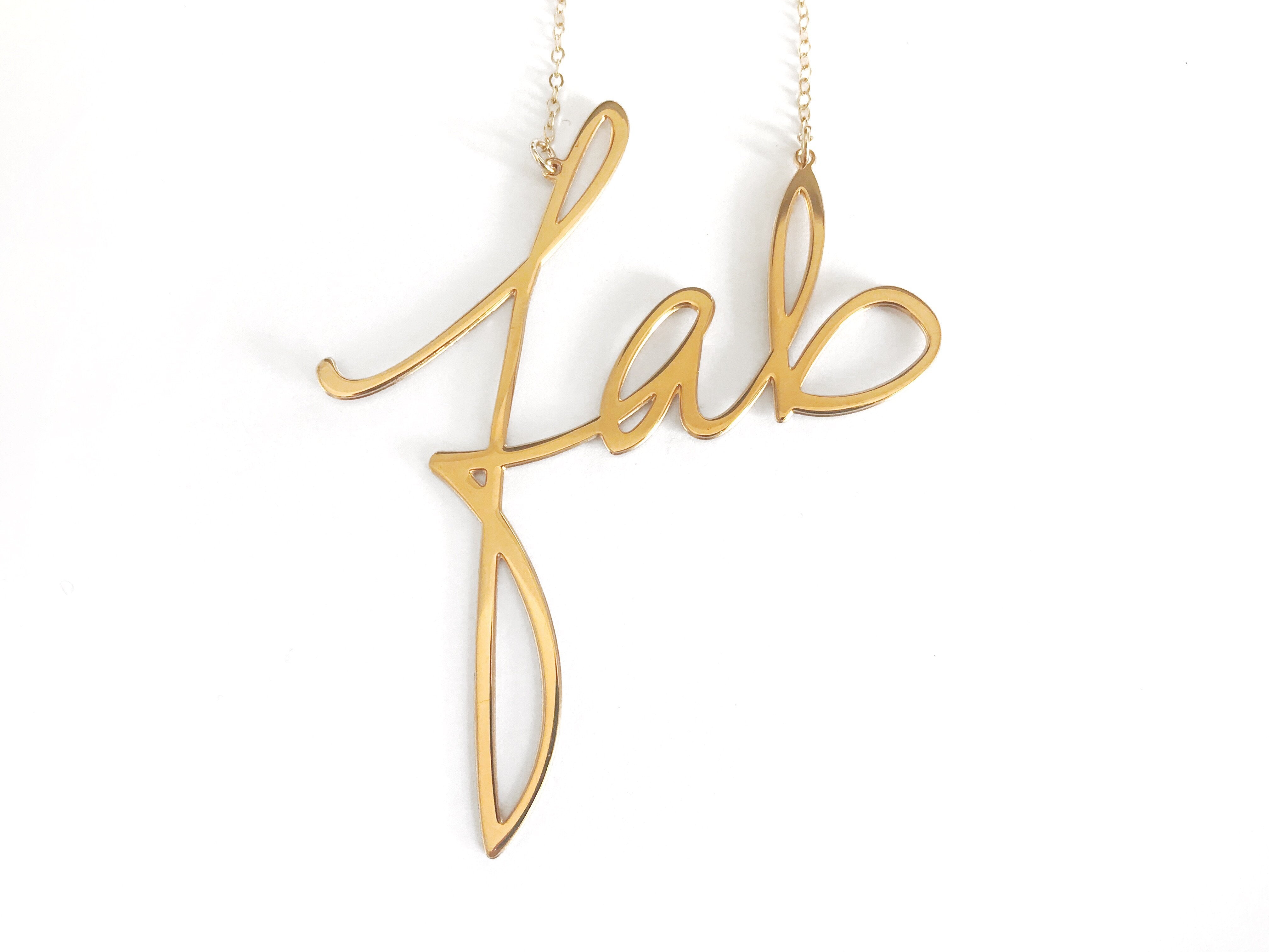 Fab - Large Necklace - Brevity Jewelry - Made in USA - Affordable Gold and Silver Jewelry