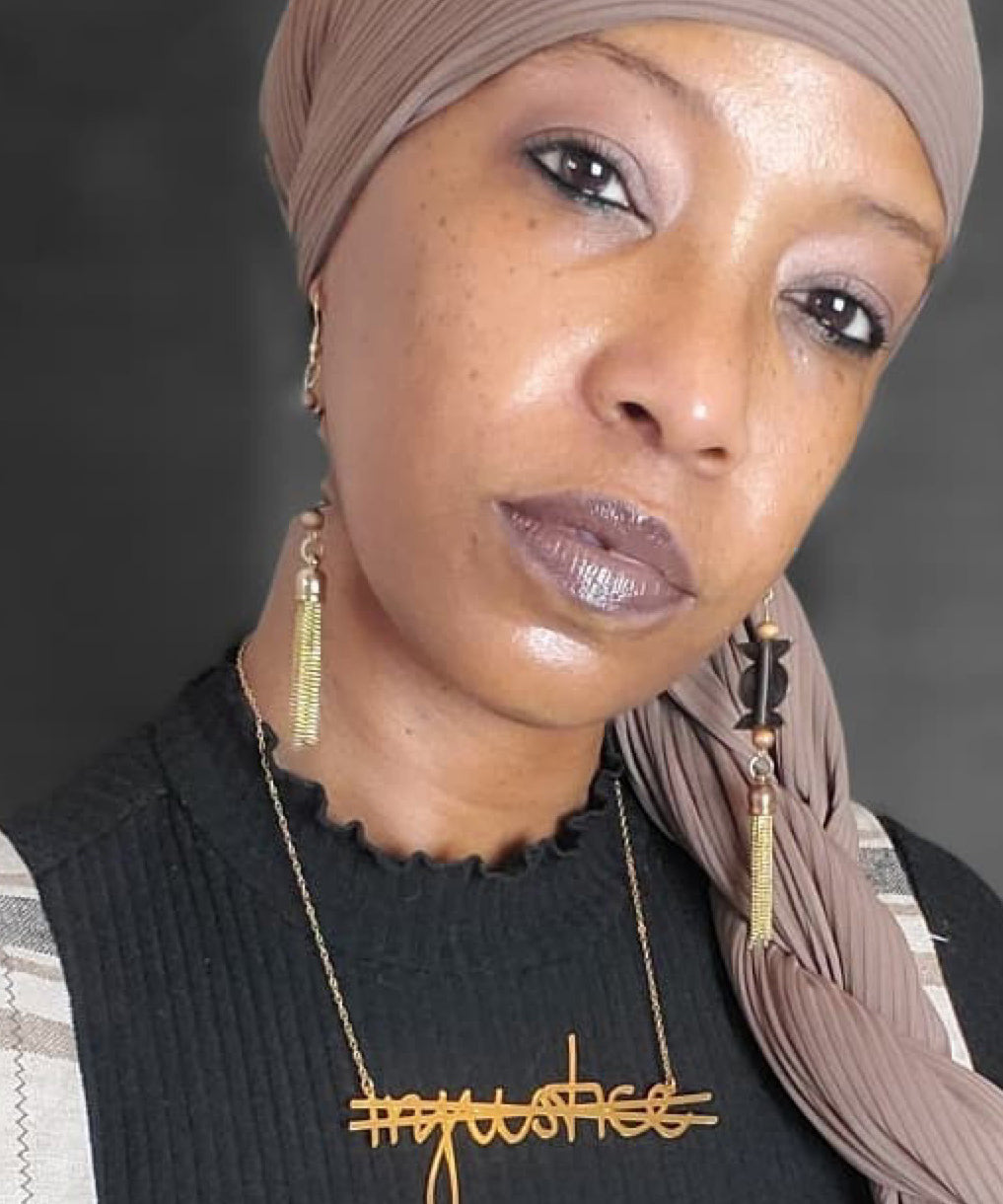 No More Injustice Necklace - High Quality, Affordable, Hand Written, Empowering, Self Love, Mantra Word Necklace - Available in Gold and Silver - Small and Large Sizes - Made in USA - Brevity Jewelry