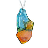 Ink Wash 1 Necklace - Brevity Jewelry - Made in USA - Affordable Gold and Silver Jewelry
