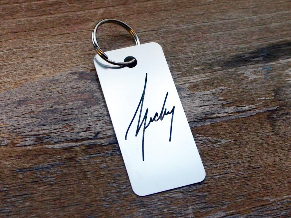 Key Signatures Key Chain Custom Signature Key Chain - Brevity Jewelry - Perfect Gift