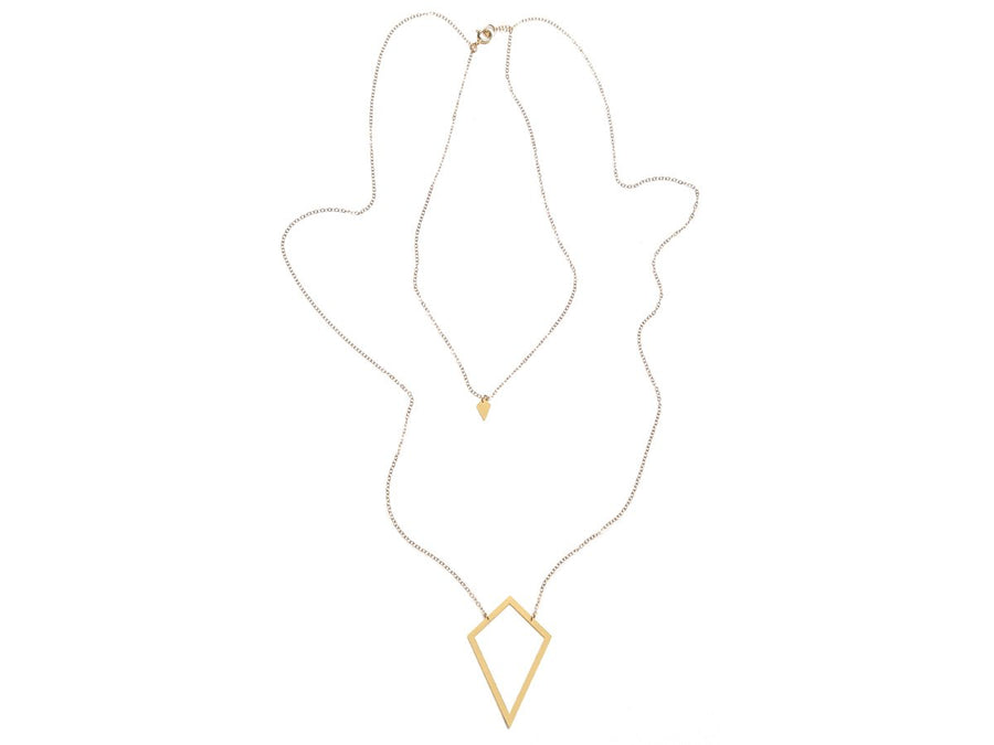 Pair of Kites Necklace - High Quality, Affordable Necklace - Available in Gold and Silver - Made in USA - Brevity Jewelry