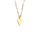 Small Kite Necklace - High Quality, Affordable Necklace - Available in Gold and Silver - Made in USA - Brevity Jewelry