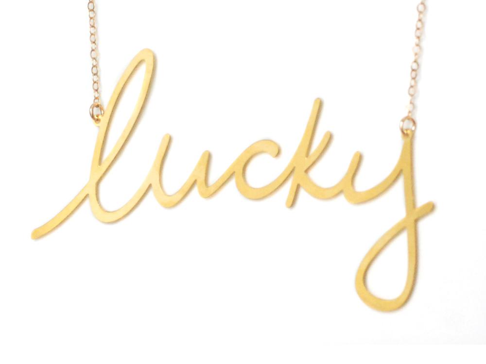 Lucky {{ product.type }} - Brevity Jewelry - Made in USA - Affordable gold and silver necklaces