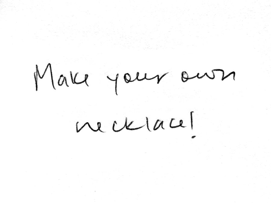 Make Your Own Word Necklace - High Quality, Affordable, Hand Written, Empowering, Self Love, Mantra Word Necklace - Available in Gold and Silver - Small and Large Sizes - Made in USA - Brevity Jewelry