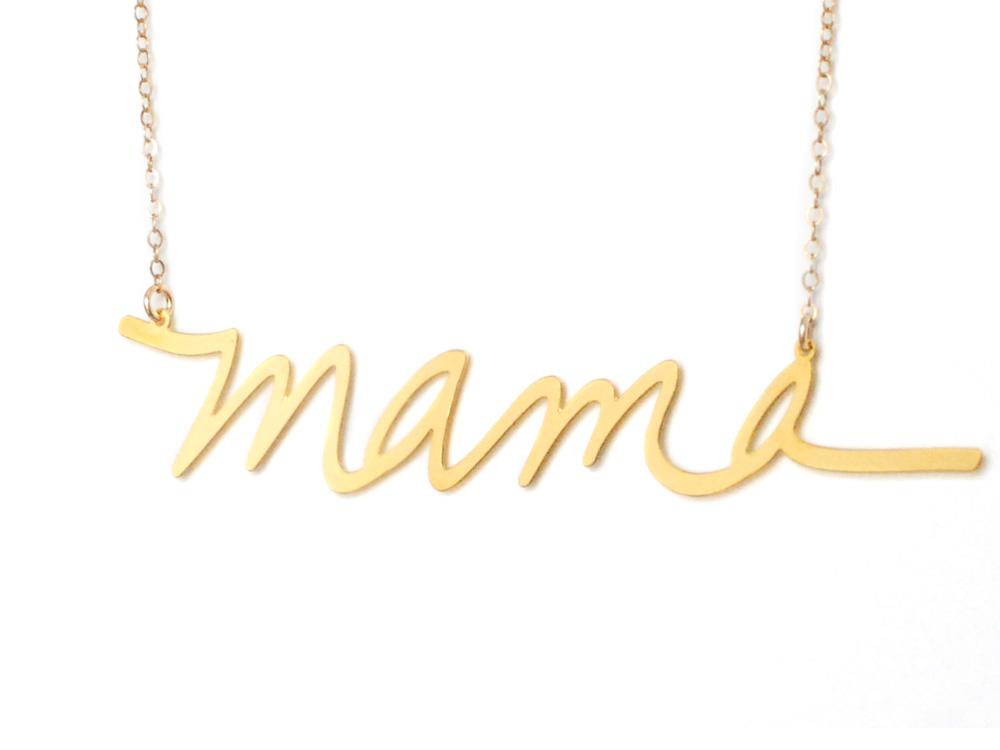 Mama {{ product.type }} - Brevity Jewelry - Made in USA - Affordable gold and silver necklaces