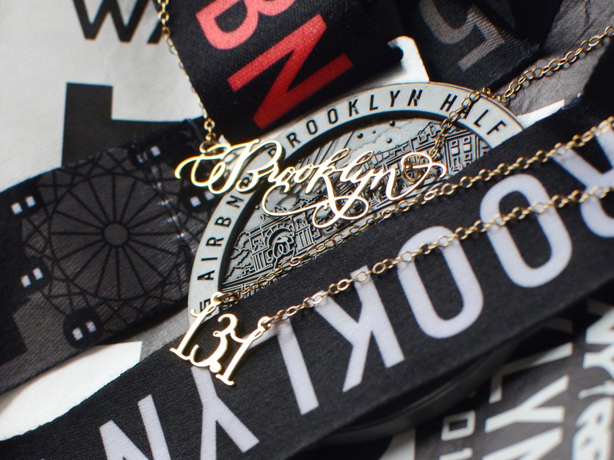 13.1 Half Marathon  - Brevity Jewelry - Made in USA - Affordable gold and silver necklaces
