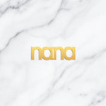 Nana Word Charm - High Quality, Affordable, Individual Charm for a Custom Locket - Available in Gold and Silver - Made in USA - Brevity Jewelry - Gift for Grandma