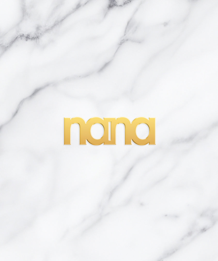 Nana Word Charm - High Quality, Affordable, Individual Charm for a Custom Locket - Available in Gold and Silver - Made in USA - Brevity Jewelry - Gift for Grandma