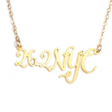 26.2 NYC Marathon Necklace - High Quality, Affordable Necklace - Available in Gold and Silver - Made in USA - Brevity Jewelry - Perfect Gift For Runners