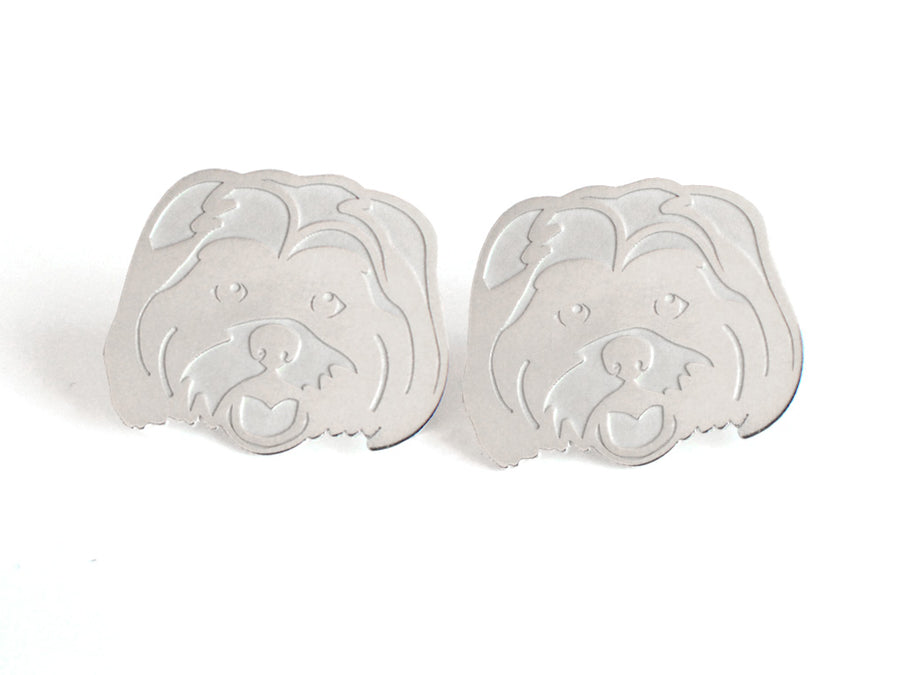 Custom Pet Portrait Cufflinks - Your Pet Hand Drawn By An Artist - High Quality, Affordable, One-of-a-kind, Personalized Cufflinks - Available in Gold and Silver - Made in USA - Brevity Jewelry - The Pefect Gift