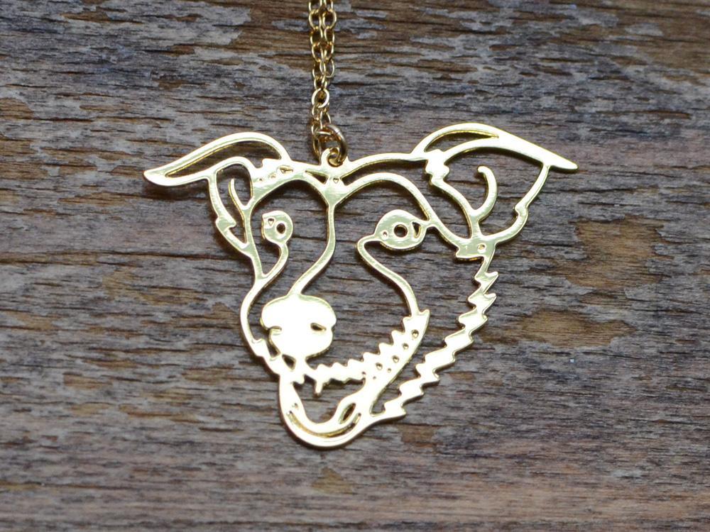 Pet Portrait Necklace  - Brevity Jewelry - Made in USA - Affordable gold and silver necklaces