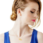 Pig Necklace - Wireframe Origami - High Quality, Affordable Necklace - Available in Gold and Silver - Made in USA - Brevity Jewelry