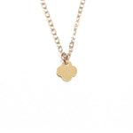 Small Quatrefoil Necklace - High Quality, Affordable Necklace - Available in Gold and Silver - Made in USA - Brevity Jewelry