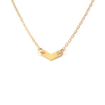 Raindrop Metal Necklace - High Quality, Affordable Necklace - Available in Gold - Made in USA - Brevity Jewelry