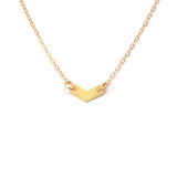 Raindrop Metal Necklace - High Quality, Affordable Necklace - Available in Gold - Made in USA - Brevity Jewelry